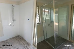 Shower Screen Before and After