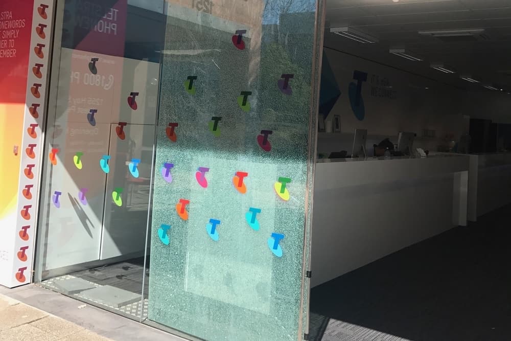 Shattered Shopfront Door 1